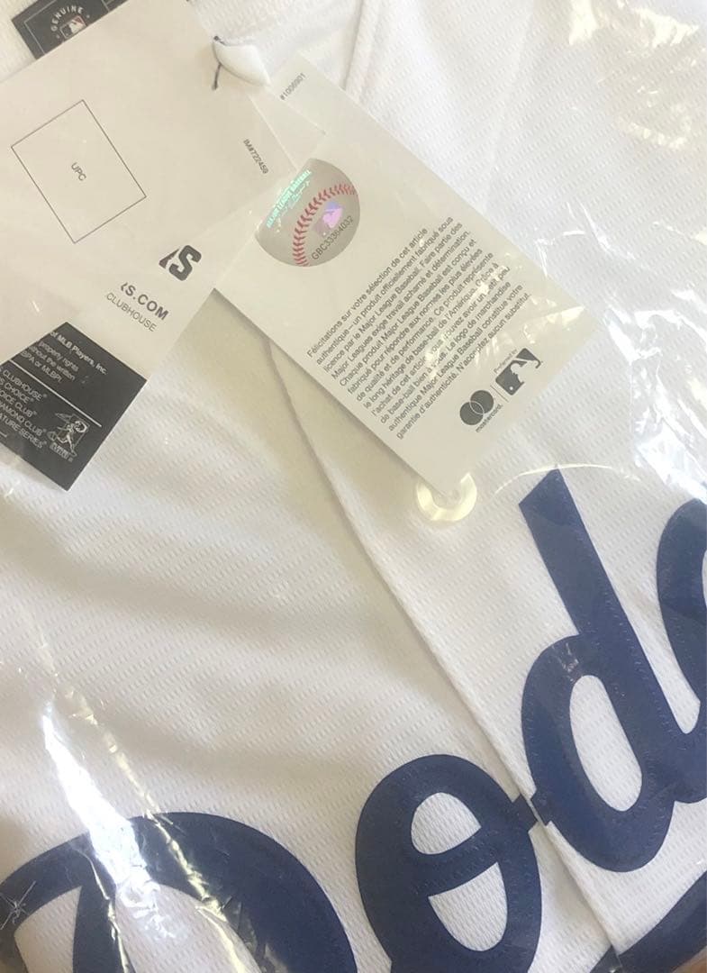【大谷翔平】ドジャースレプリカユニホーム MLB公式正規品、新品未開封、L