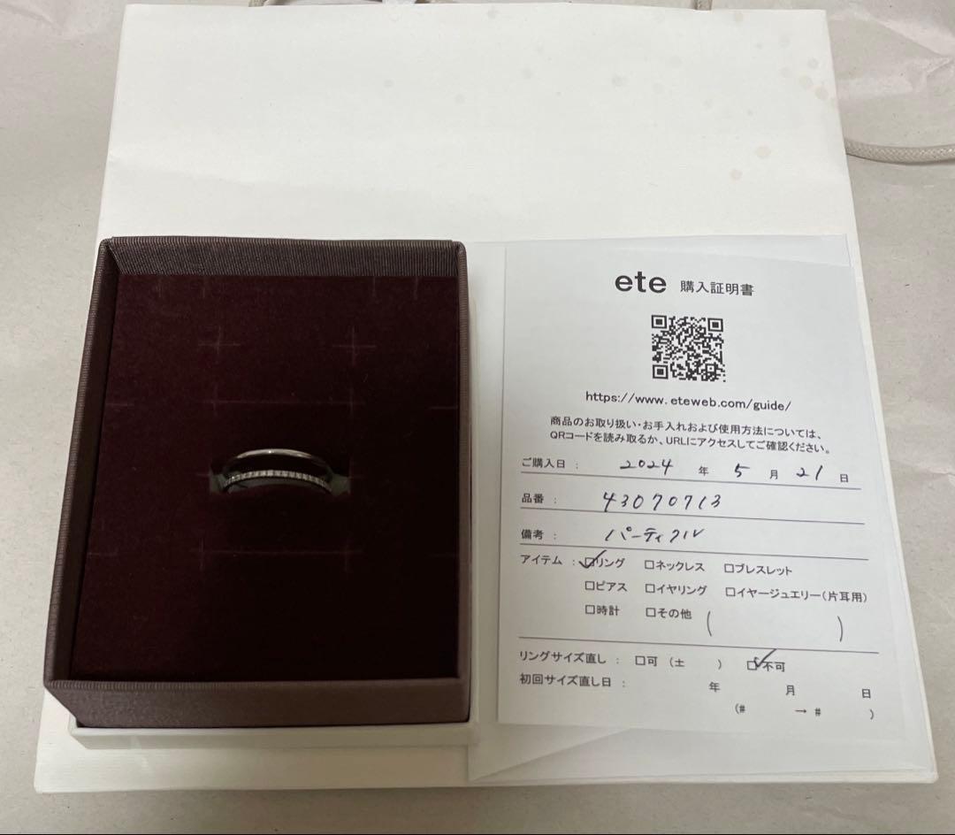 ete PT900 パーティクル ダブルライン リング