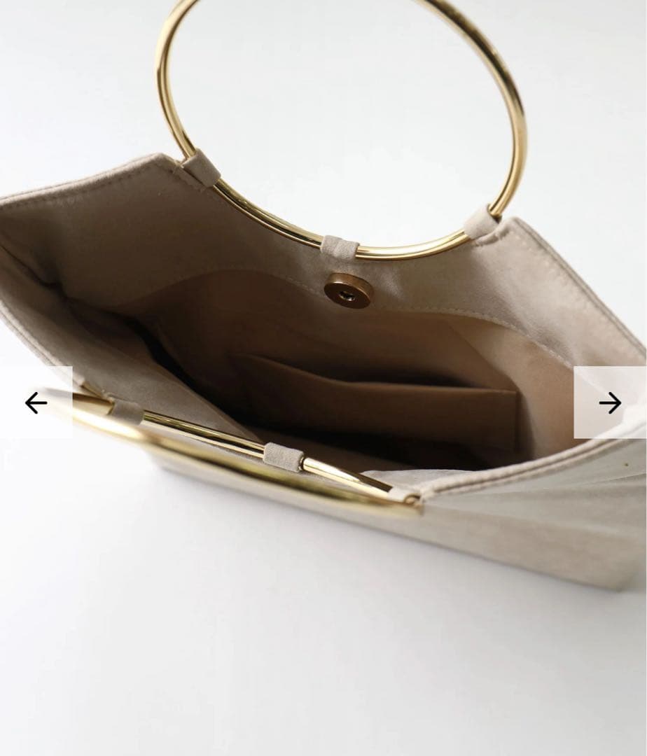 サークルリングハンドル3wayクラッチパーティーバッグ