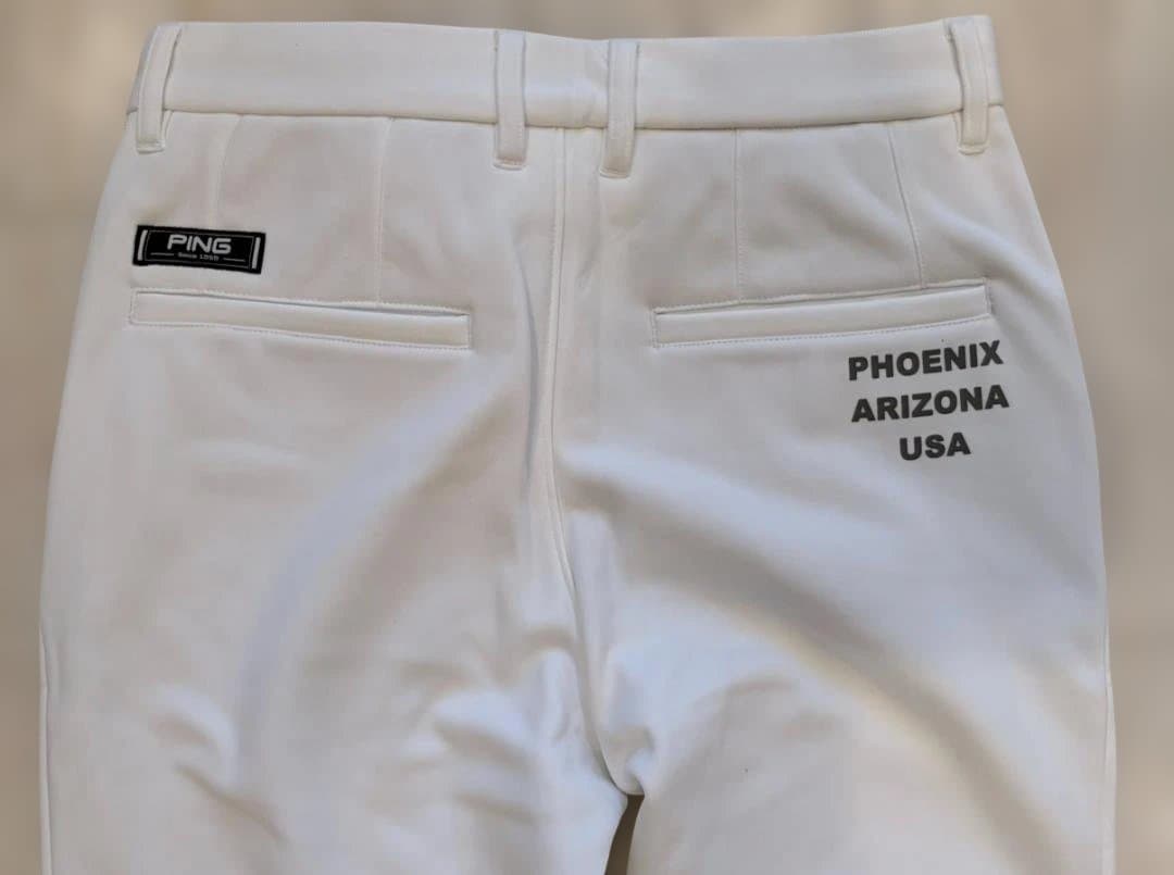 【PING】 メンズ ゴルフパンツ Sサイズ ホワイト