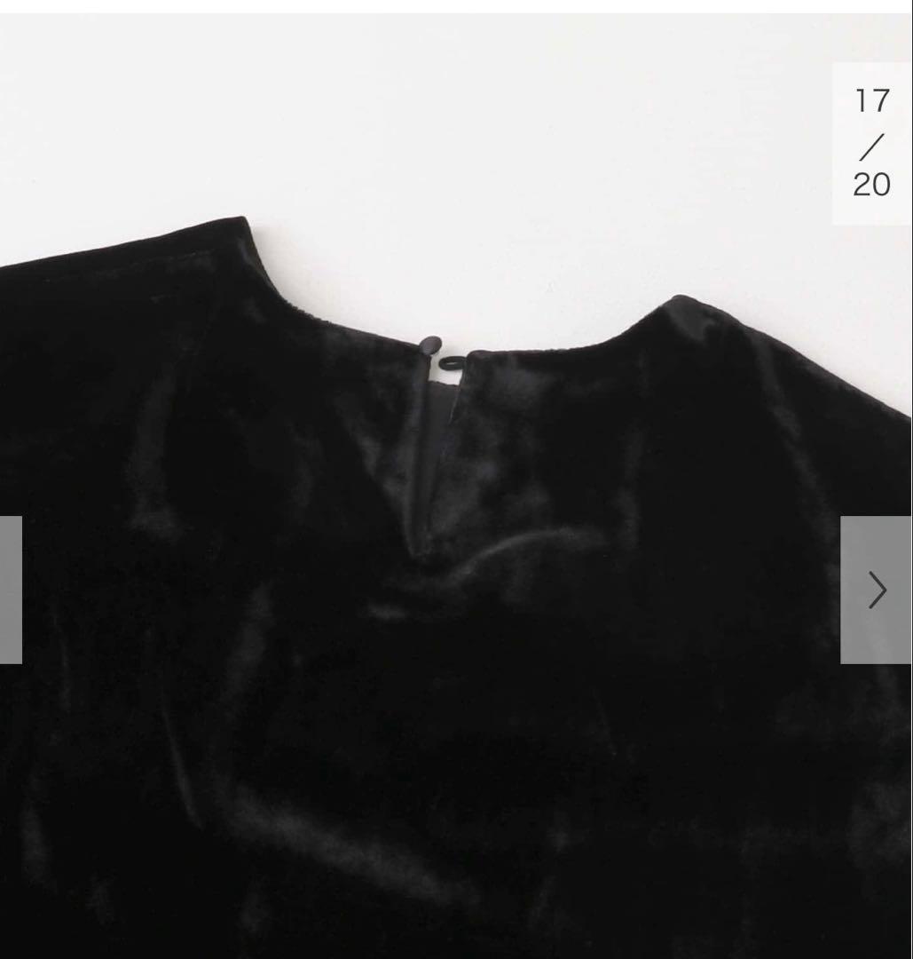 【美品】かぐれ　レーヨンシルクベルベットプルオーバー