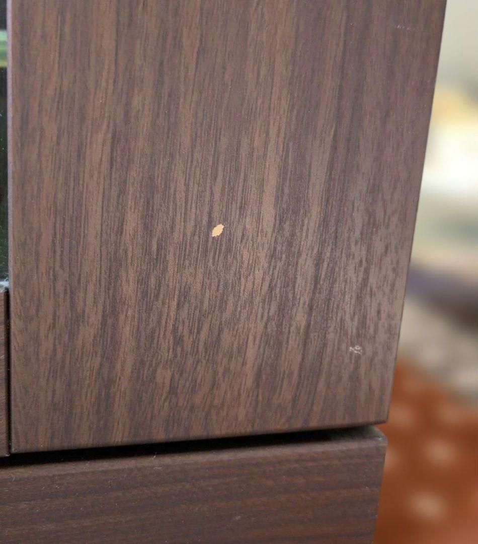 ニトリ　サイドボードダークブラウン 引き戸 4棚 横幅90㎝奥行35㎝高さ80㎝