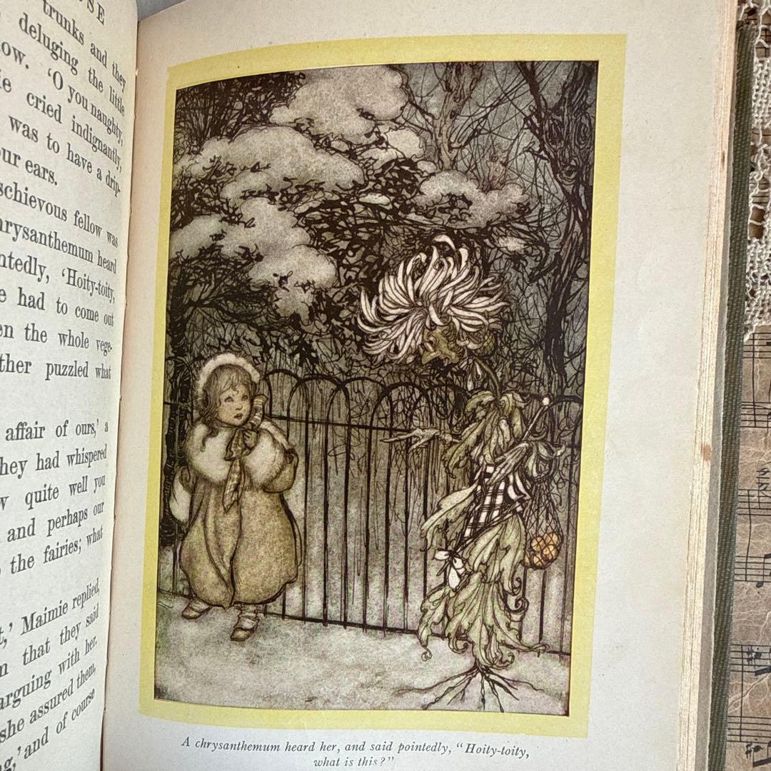 稀少1906年アンティーク美しい児童書アーサーラッカム洋書ジャンクジャーナル古書