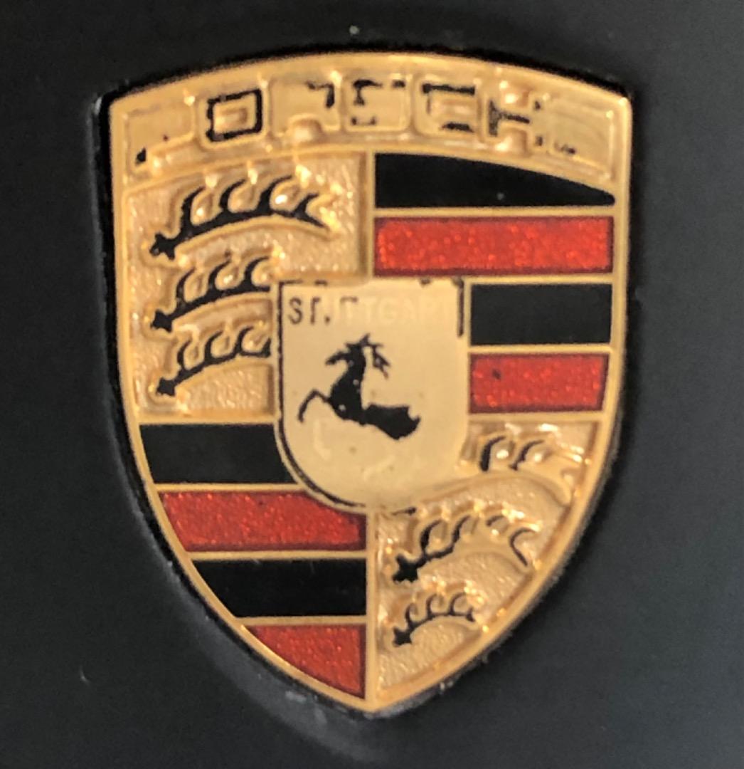 【レア】ポルシェ 純正 テーブルクロック 稼働 時計 置き時計 ブラック