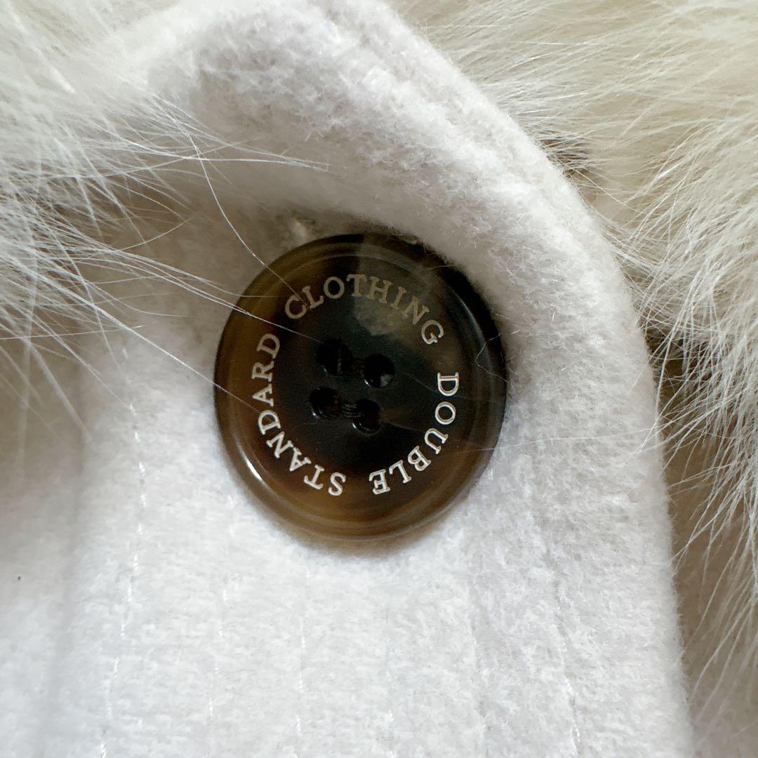 【希少】ソブ ポンチョ フォックス ファー アンゴラ ホワイト ウール