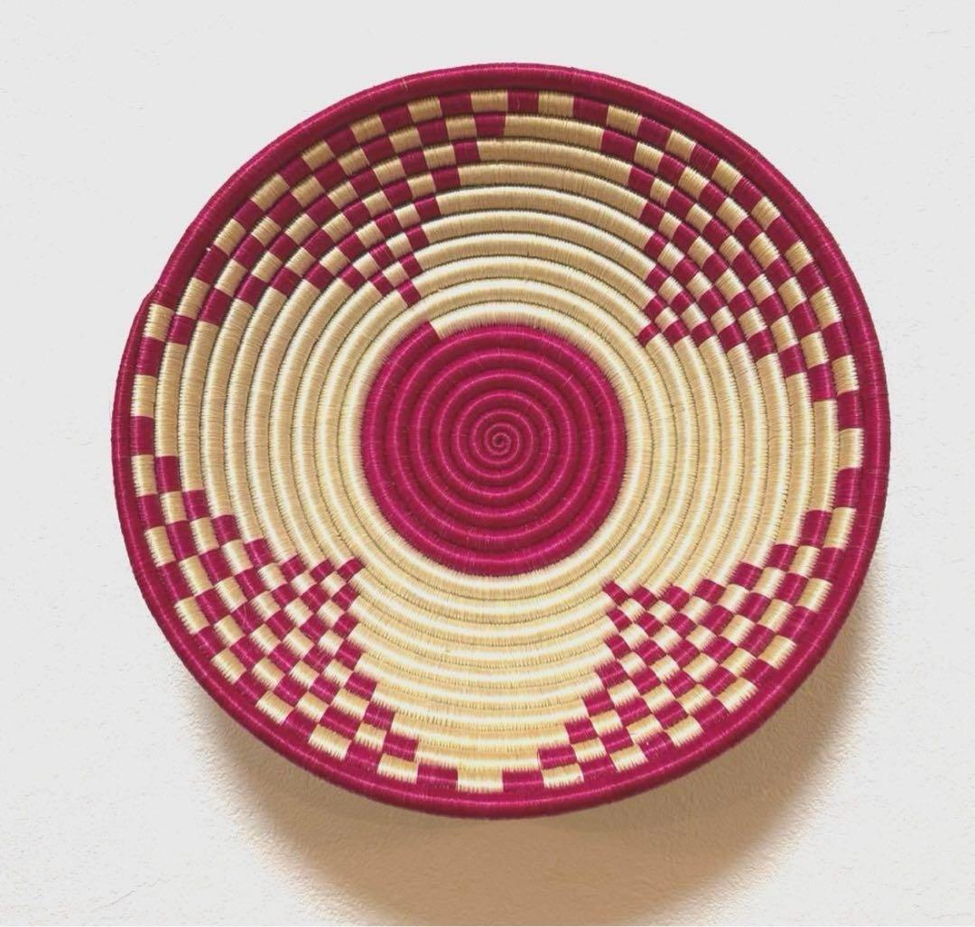 カゴアミドリ Ruise B ルワンダ バスケット　空と太陽　2点おまとめ