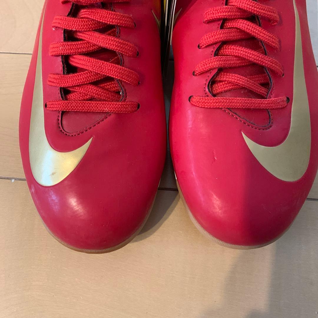メ*〜様 NIKE ナイキ317897-671 赤 26.5cm マーキュリアル