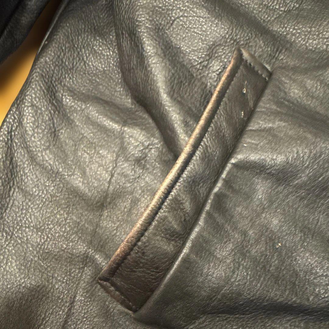 WILSONS LEATHER 肉厚ブラックレザージャケット XL