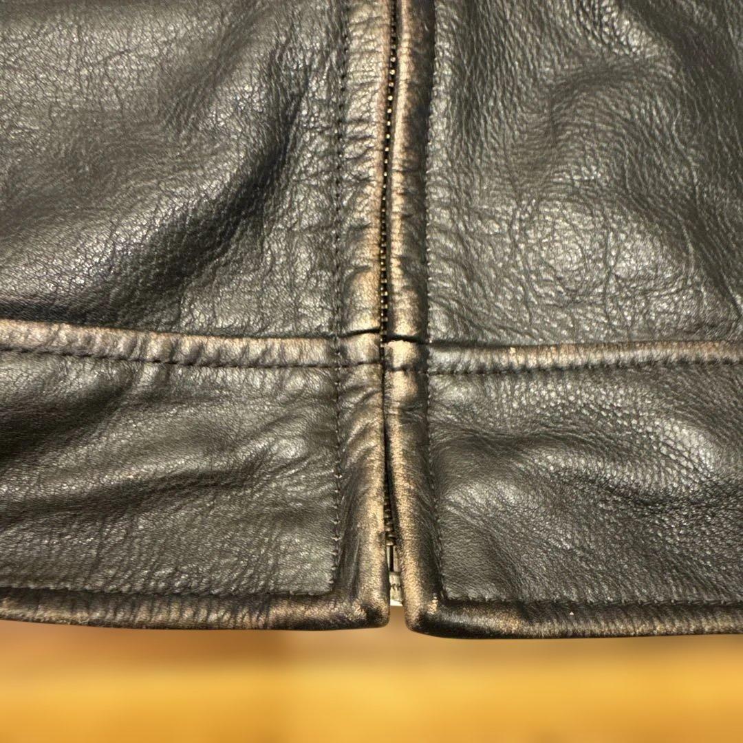 WILSONS LEATHER 肉厚ブラックレザージャケット XL