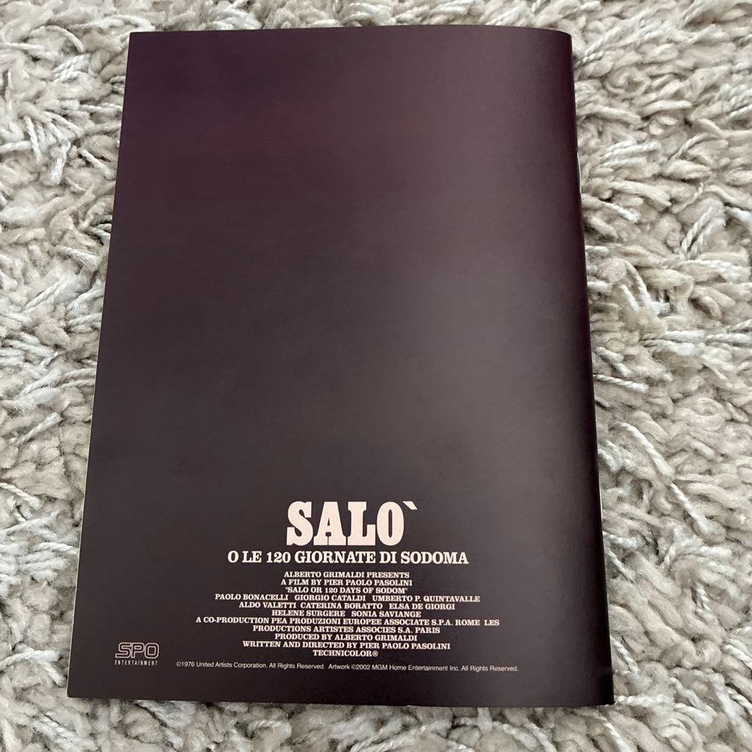 美品 SALÒ / ソドムの市 特別版OPSD-S100 ブックレット 解説書付