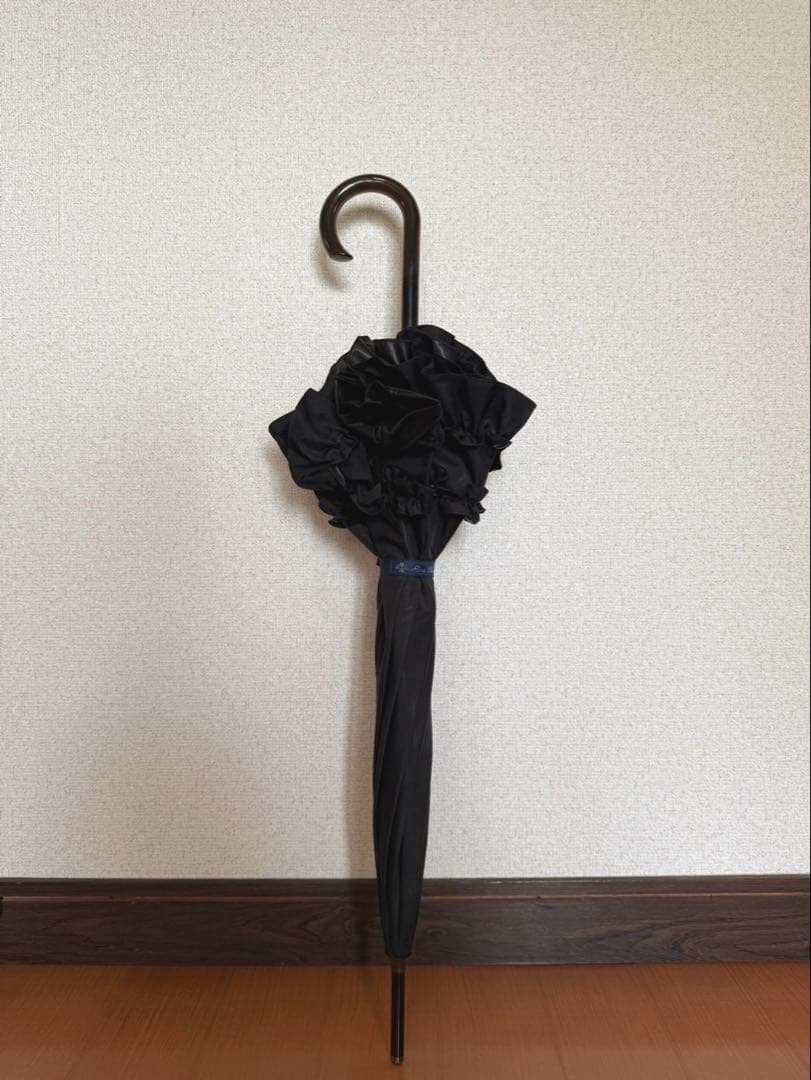 完売品 芦屋ロサブラン日傘 ブラックパゴダ 50cm 晴雨兼用　白雪姫乃使用
