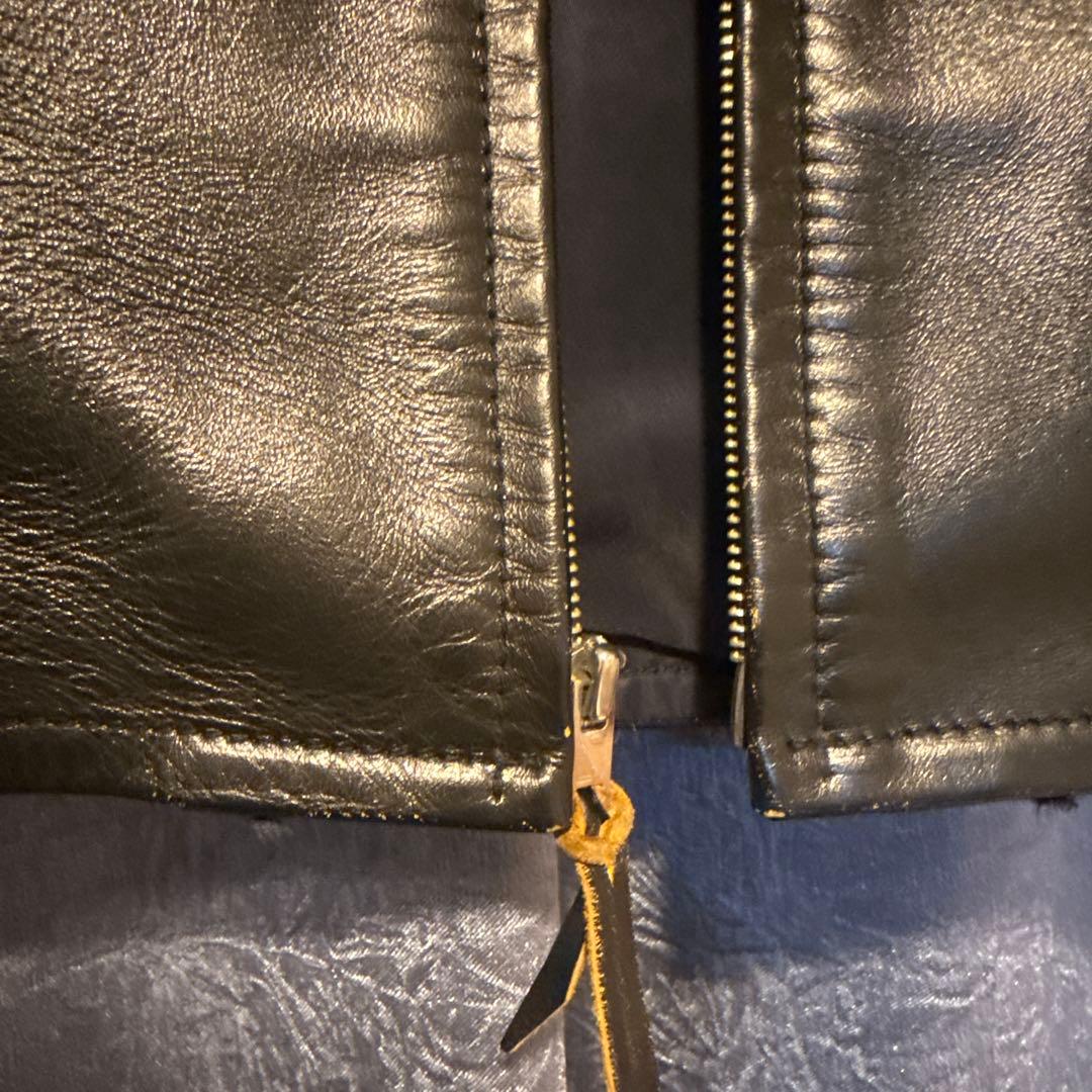 MUSHMANS ホースハイドシングルライダースジャケット 34 マッシュマンズ