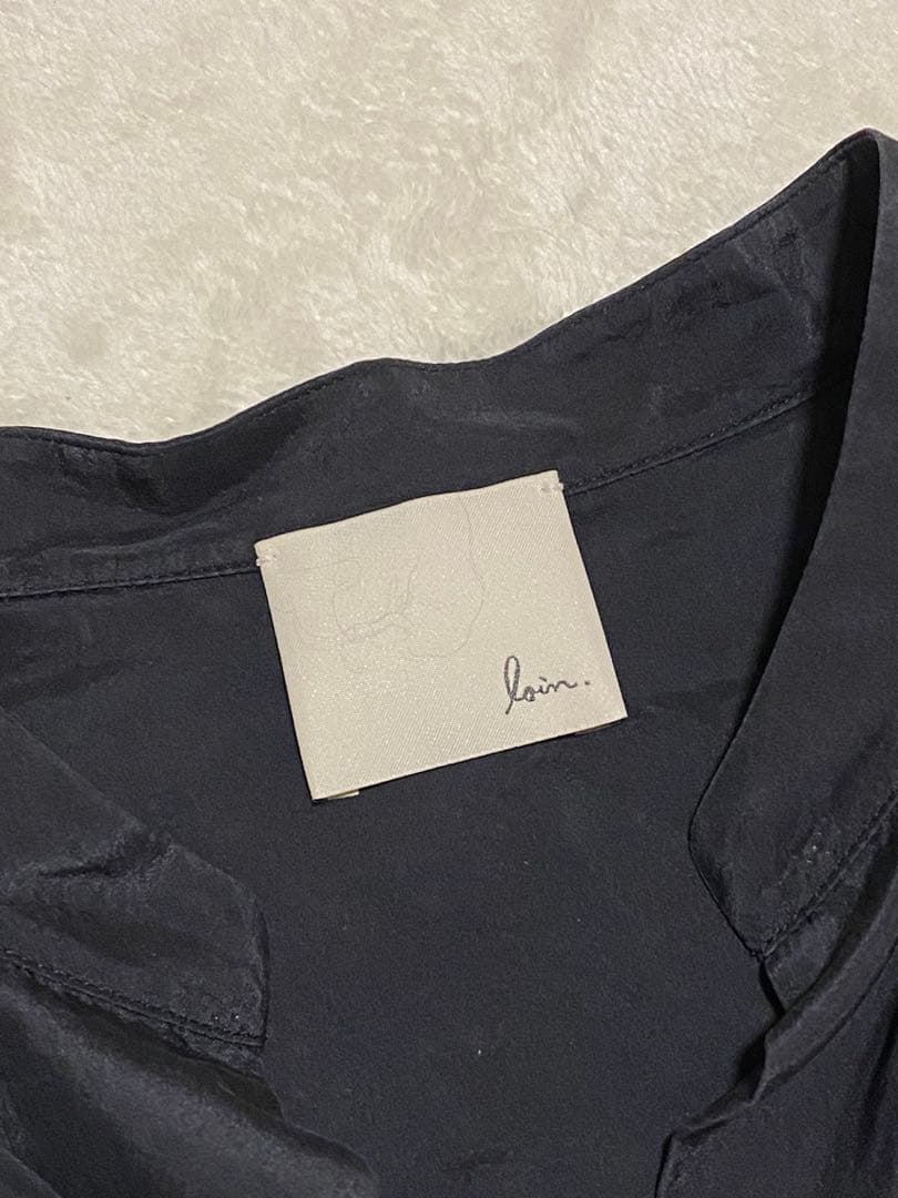 loin. ロワン 井川遥 シルクシャツ とろみブラウス オーバーサイズ