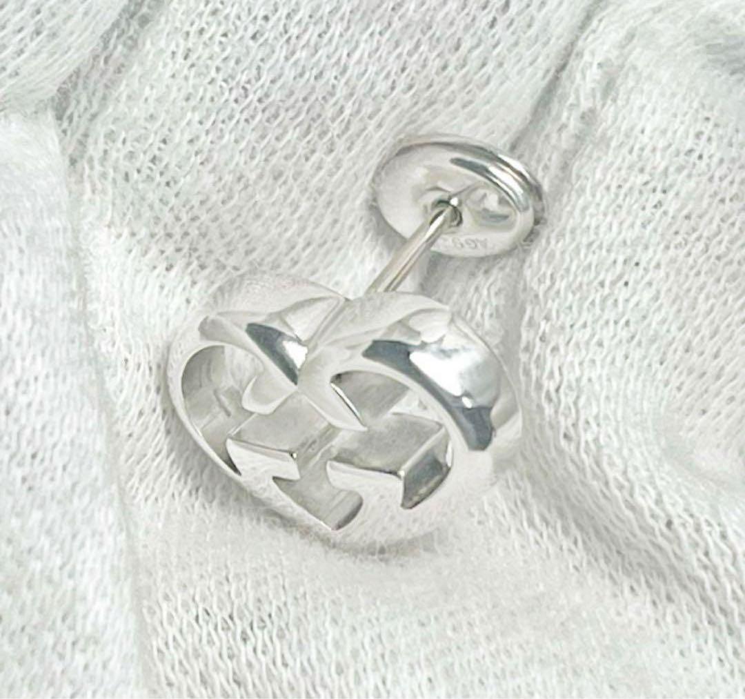 美品　GUCCI ハートインターロッキングピアス　片耳