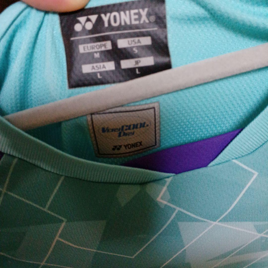 【maisha】YONEX バドミントン ウェア セット 水色 紫