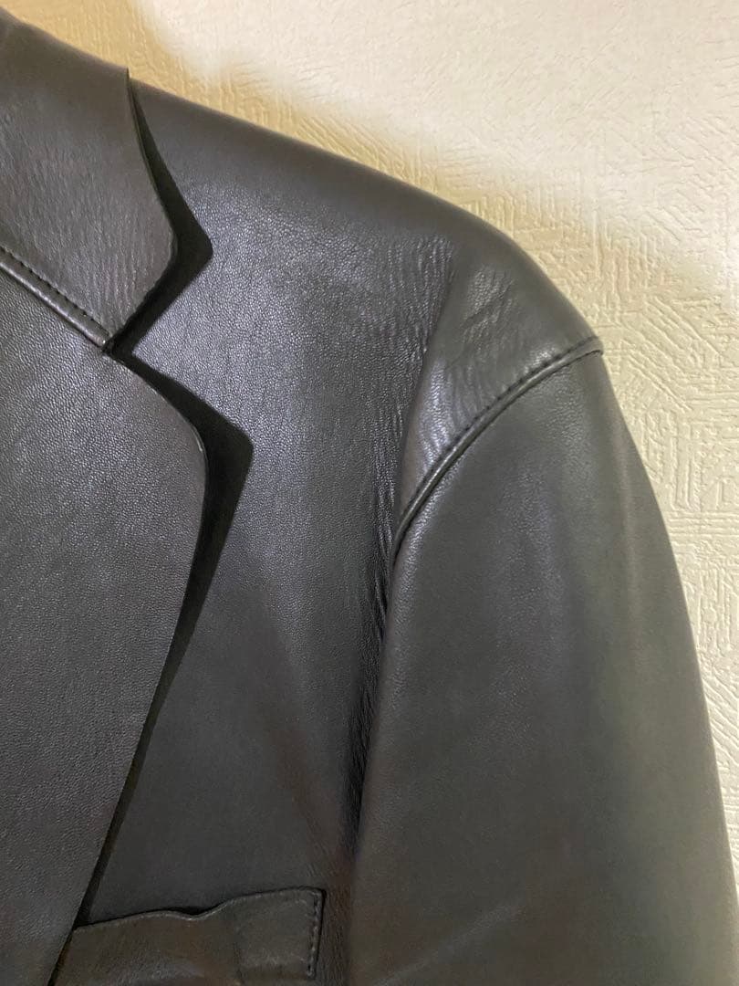 GUCCI ブラックレザージャケット サイズ46
