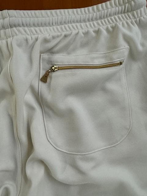マーク＆ロナ　オフホワイト　スエットパンツ　ゴールドライン　Ｌ