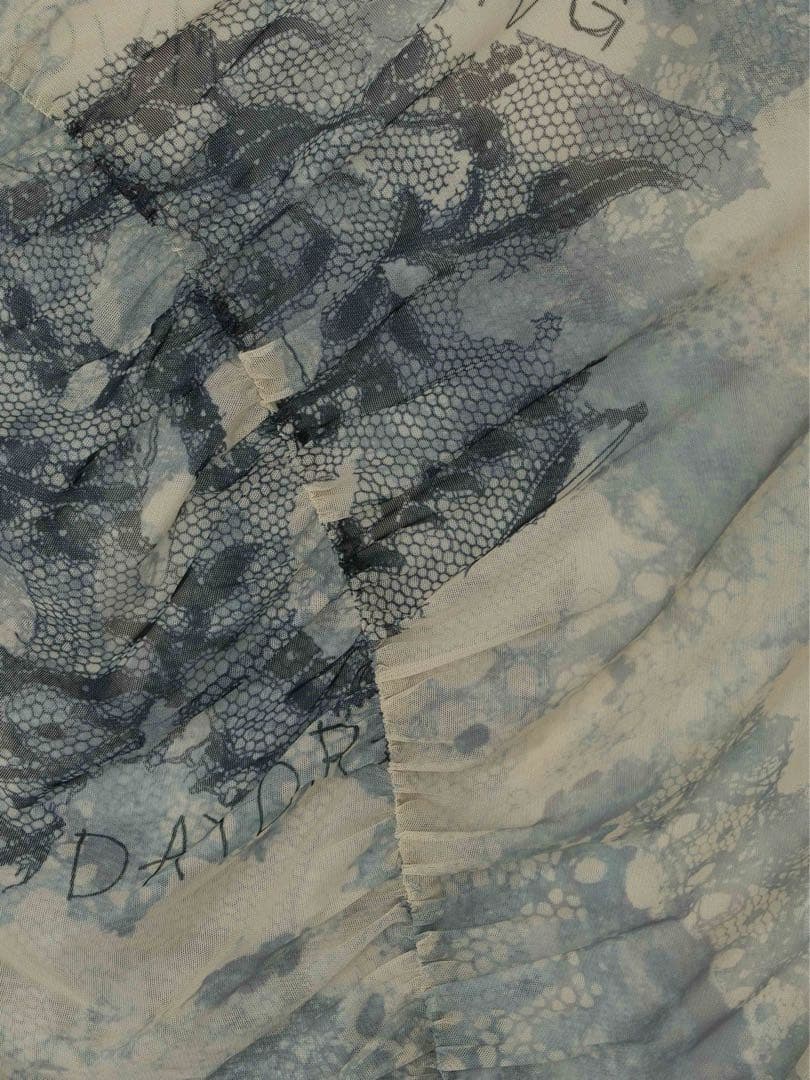 トップス 2WAY TROMPE L'OEIL LACE PRINT SKIN TOP