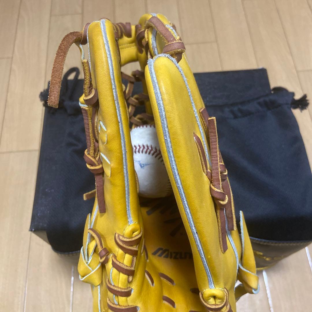 最終価格‼️Mizuno Pro 軟式グローブ イエロー