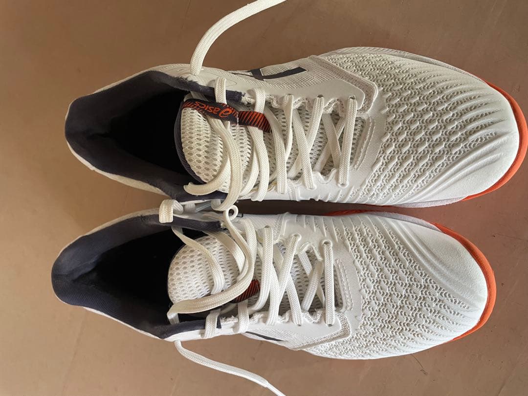 ASICS GEL-ROCKET 10 バレーボールシューズ ホワイト/オレンジ