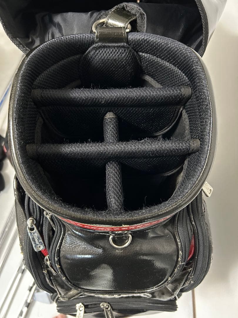Titleist キャディバッグ 黒 赤