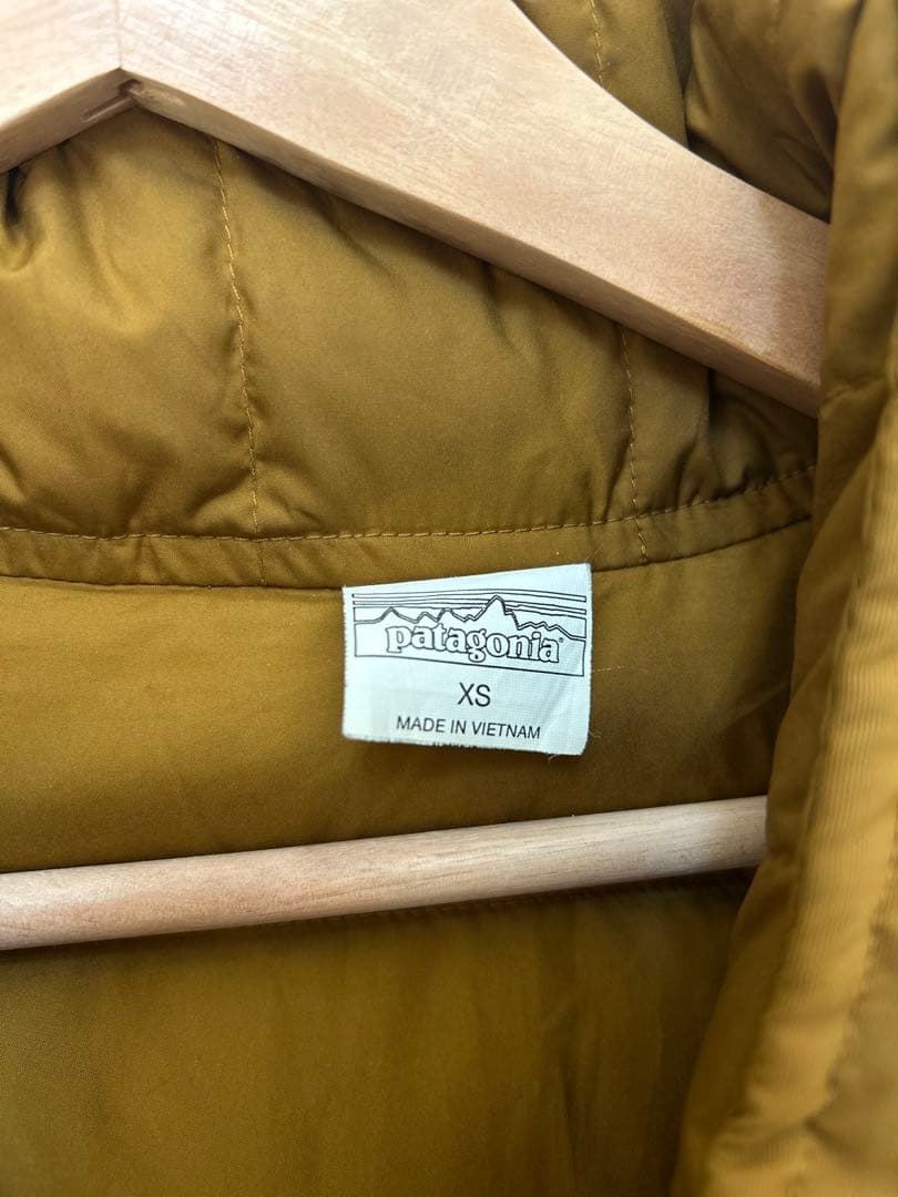 Patagonia ダウンベスト イエロー/グレー　リバーシブル　XS