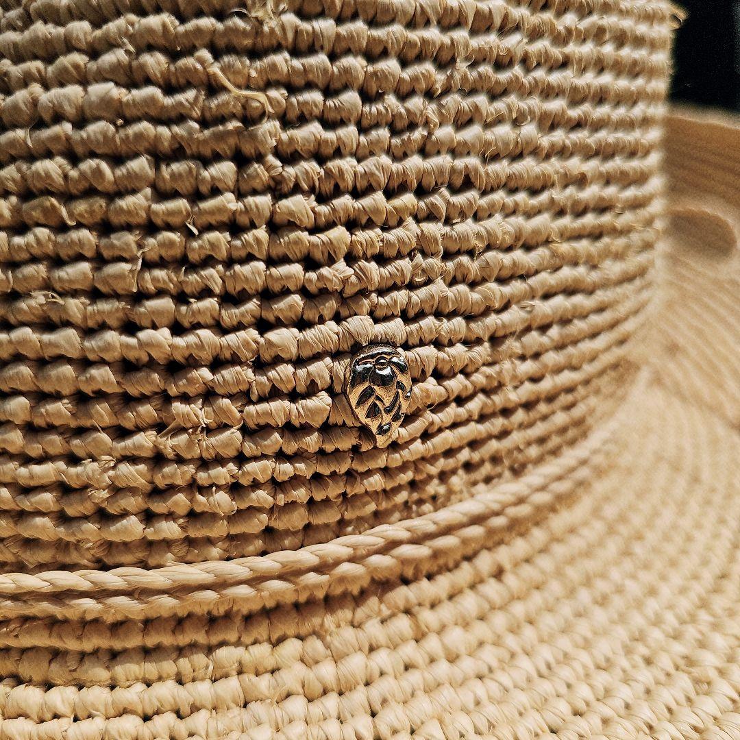 ヘレンカミスキー　つば広　ラフィアハット　Provence　フリー