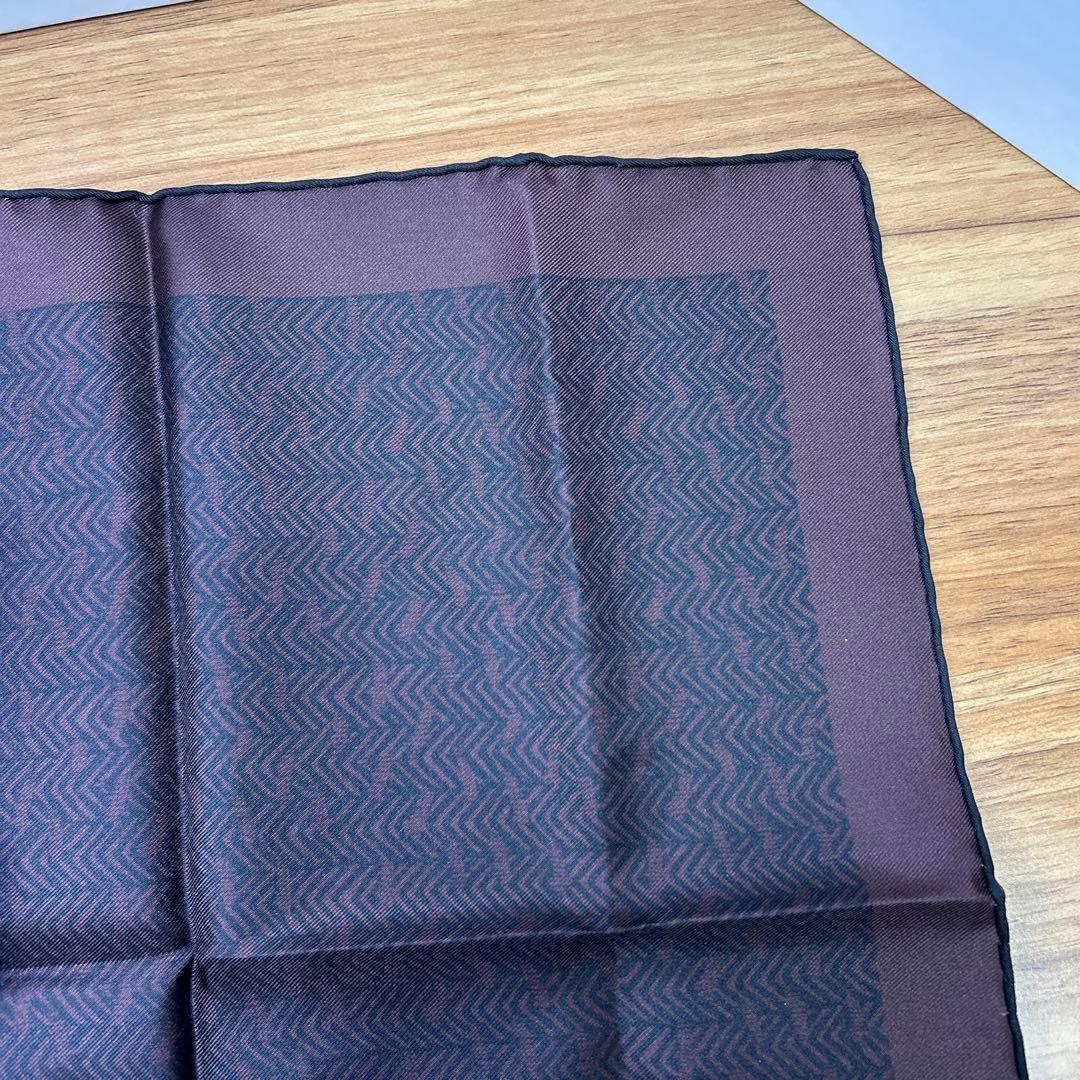 Berluti シルクハンカチ ヘリンボーン