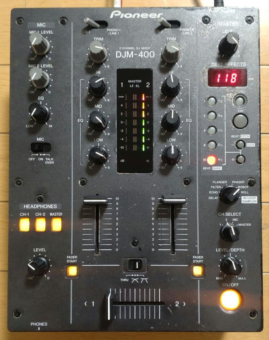 Pioneer　DJM-400　動作確認済み　クロスCHフェーダー 交換