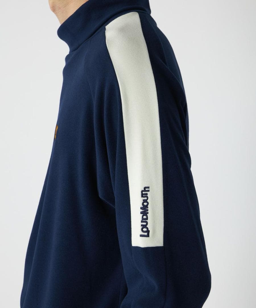 ★秋冬★ラウドマウスゴルフ★両面起毛スムース タートルネックシャツ★LL/NV