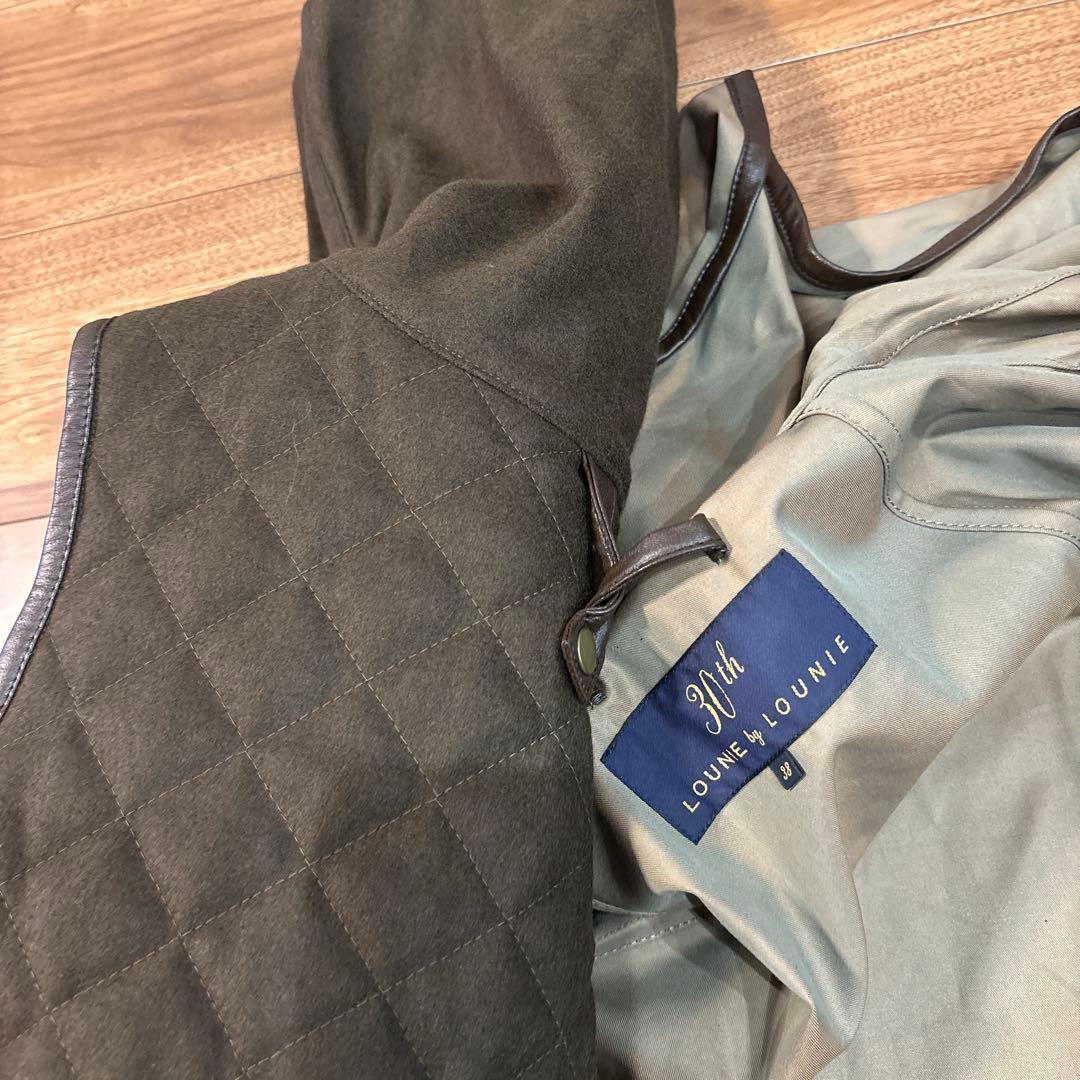 【美品】LOUNIE ルーニー セットアップ ポンチョ キルティングベスト 38