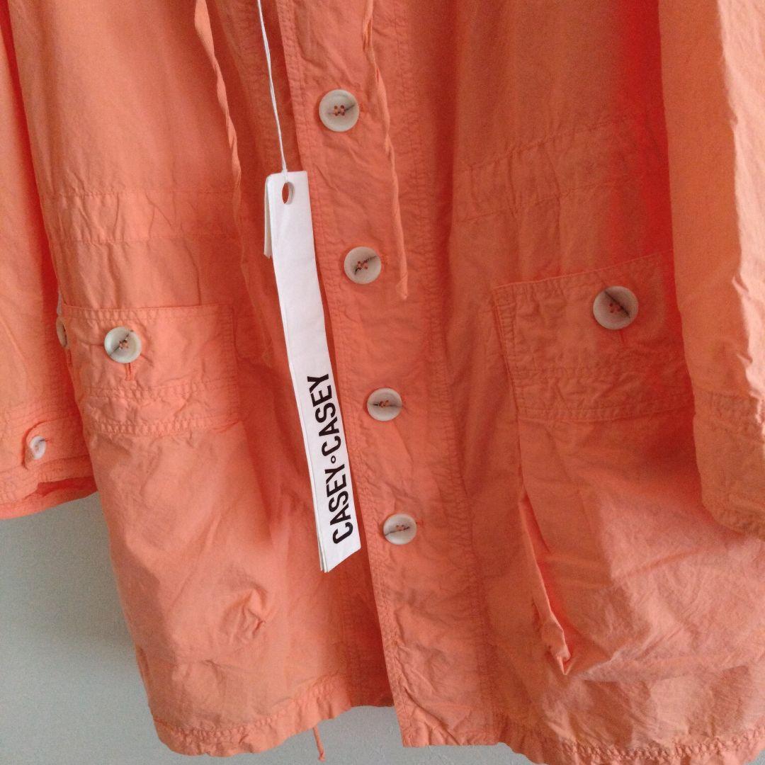 CASEY CASEY ペーパーコットンフードパーカー新品タグ付き