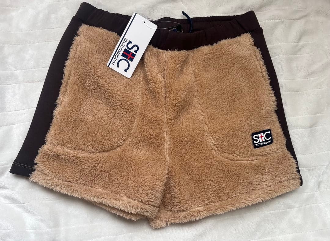 新品●セントクリストファー　2050秋冬フリース・ボア ショートパンツ●Ｌ