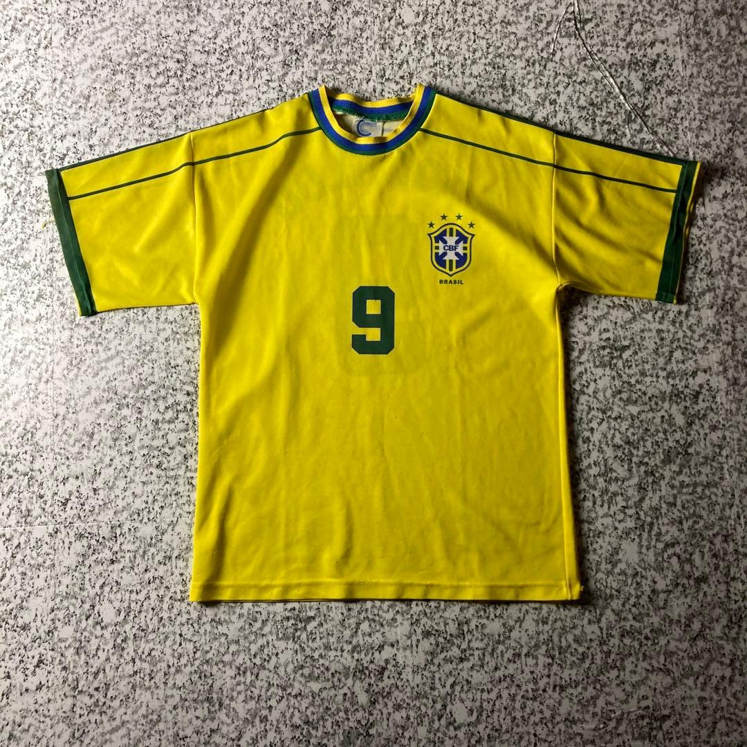 【90sオールド】ブラジル代表　ロナウド　ヴィンテージユニフォーム　CBF
