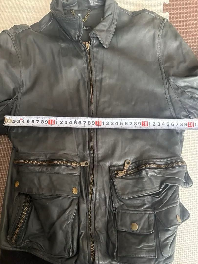 sissi × beams ウォッシャブル　レザー　フライトジャケット　ブルゾン