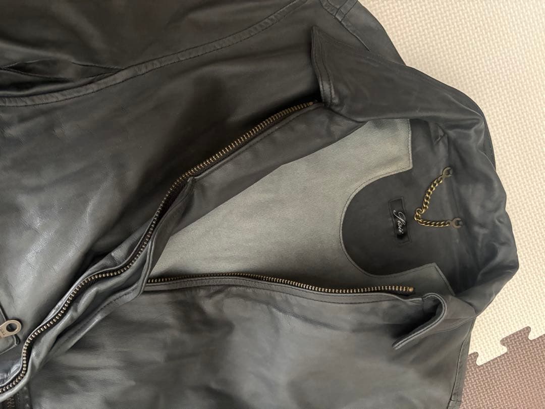 sissi × beams ウォッシャブル　レザー　フライトジャケット　ブルゾン