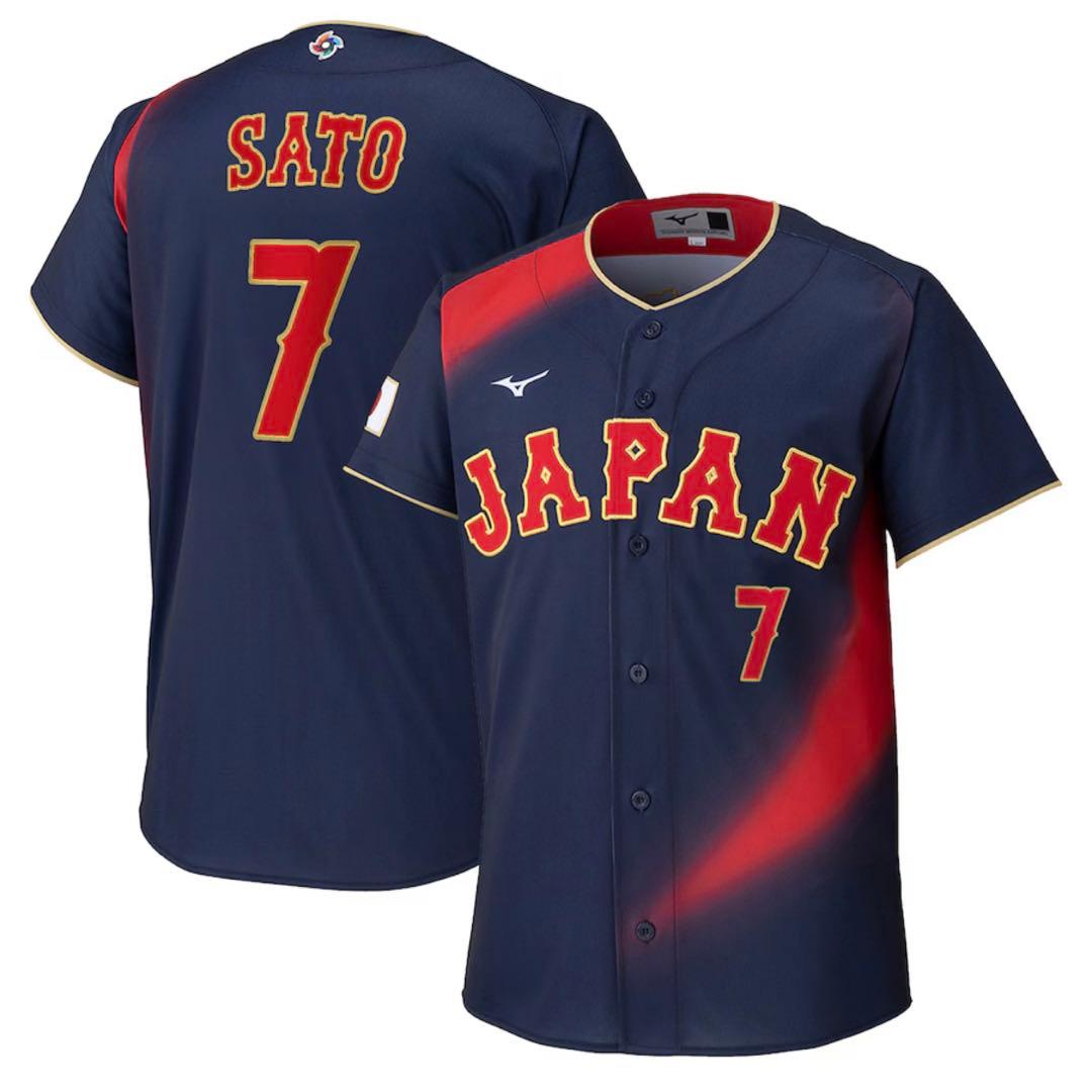 WBC ワールドベースボールクラシック2026 佐藤輝明 ビジターユニフォームL