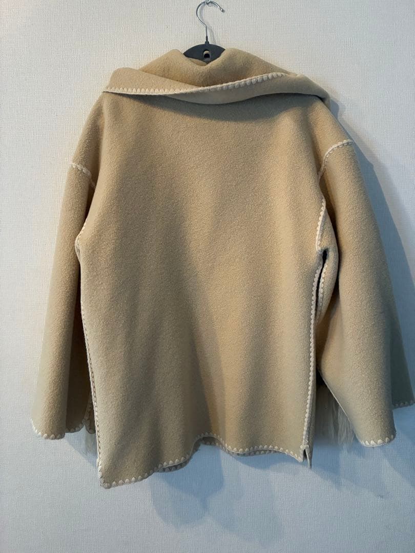 totem スカーフ付き コート ジャケット ウール