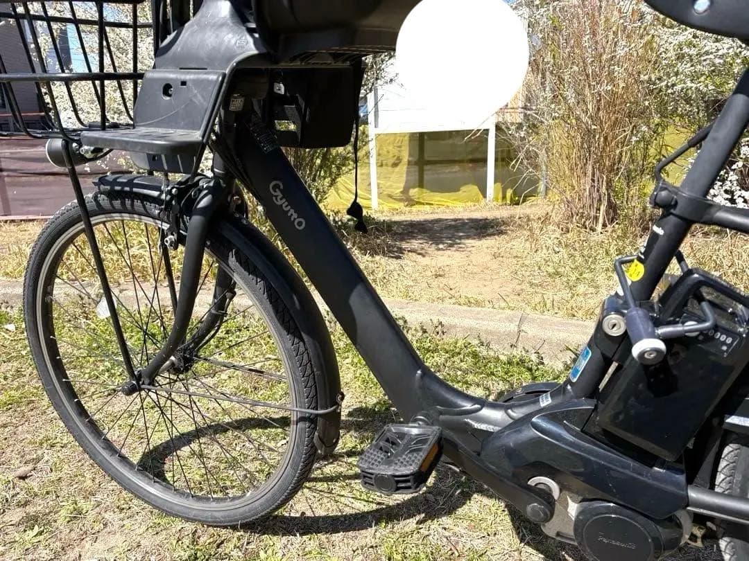 【美品】使用半年✧*。電動自転車26インチ チャイルドシート付