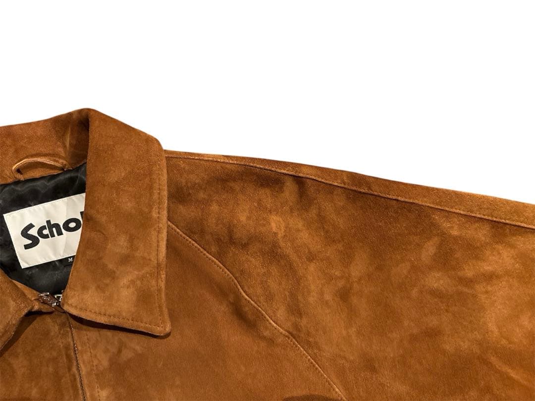春物最終セール　B&Y別注Schott スエードブルゾン レザージャケット