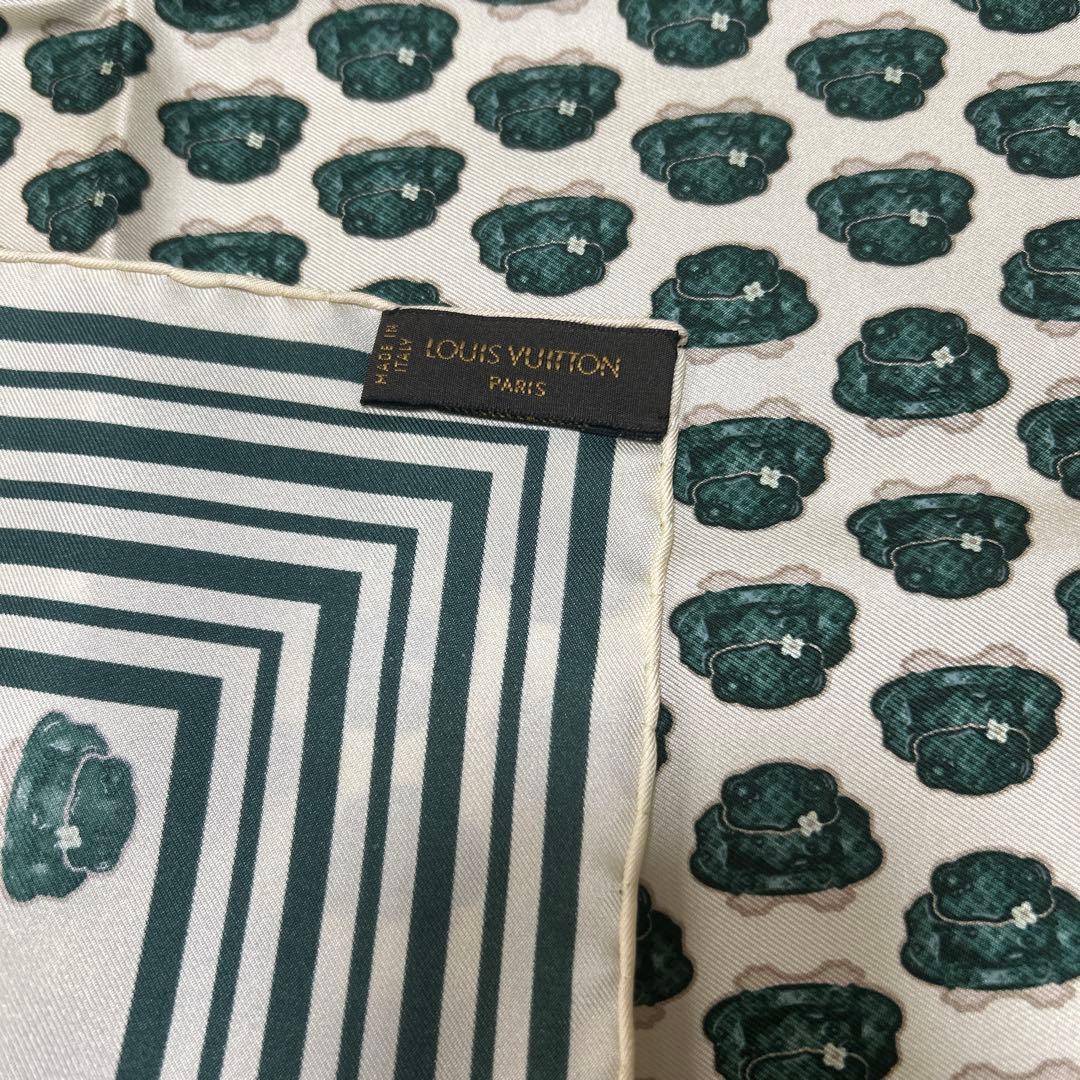 LOUIS VUITTON ルイヴィトンイタリア製シルクスカーフ廃盤未使用箱なし