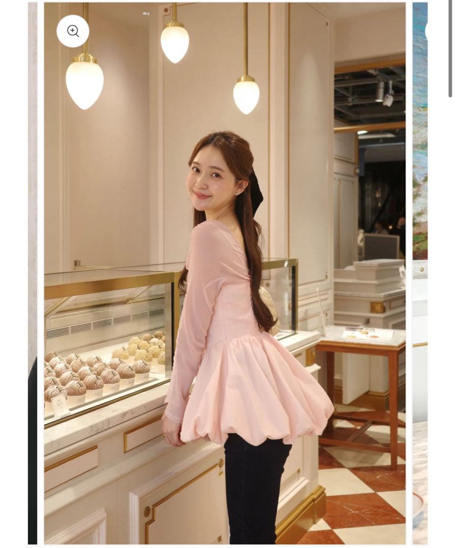 poláura ベロアビスチェバルーントップス