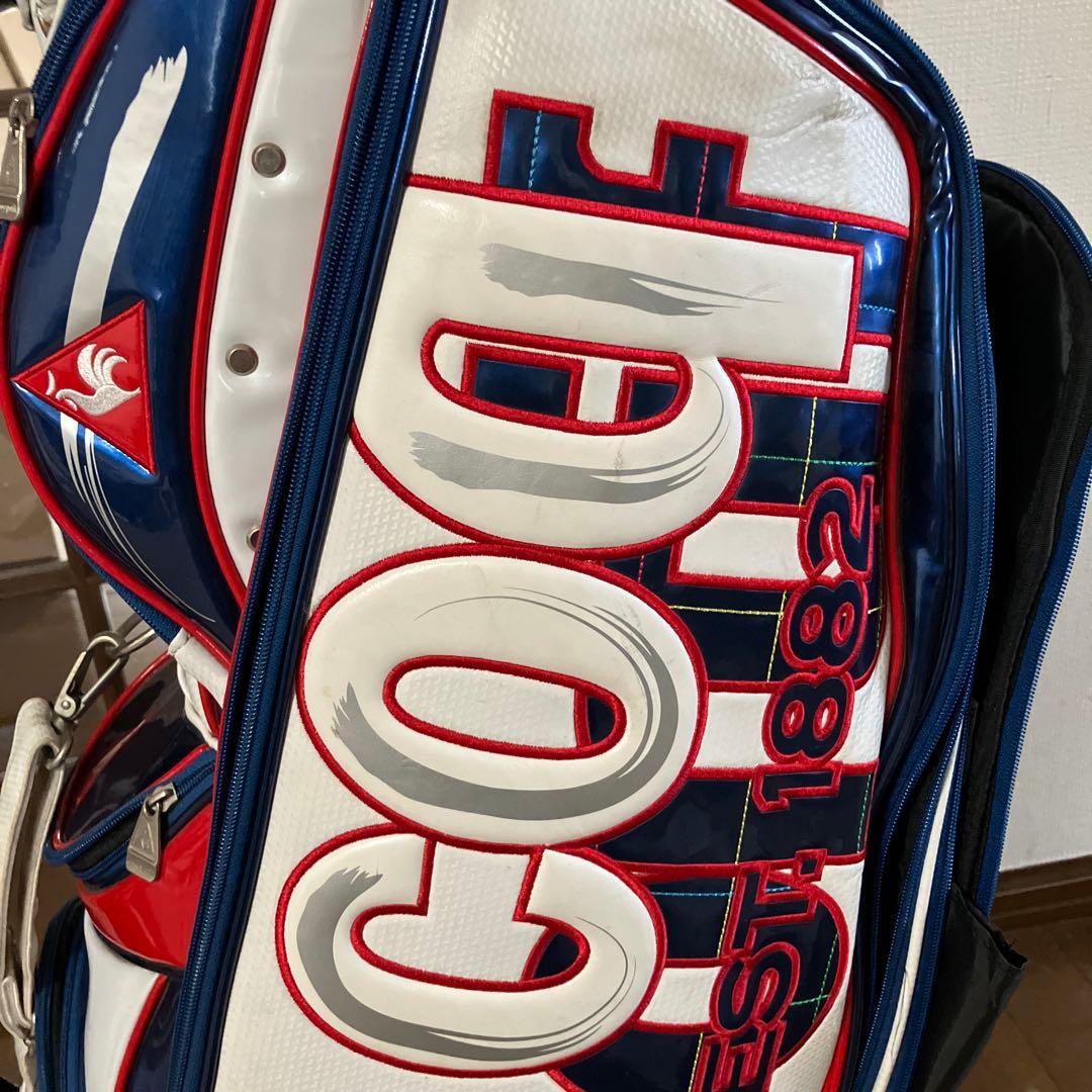 Le coq sportif ルコックスポルティフ　キャディバッグ　白