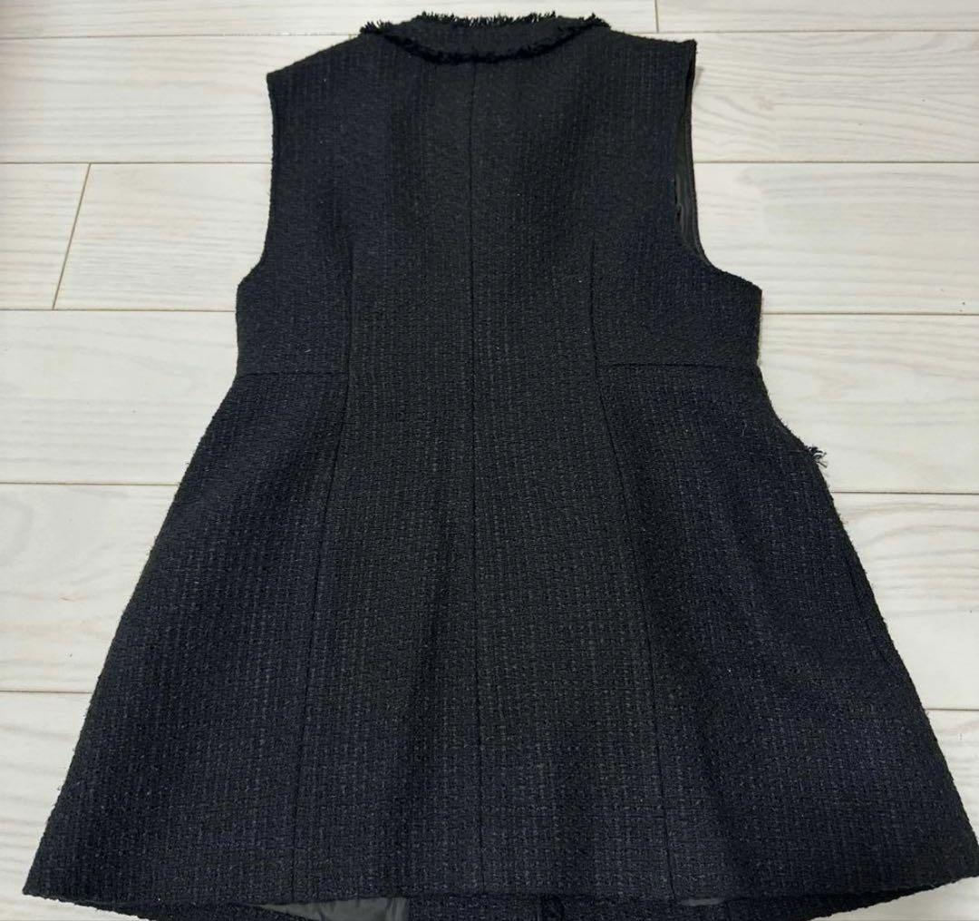 a*i様 アプワイザーリッシェ ツイード　ジレ　ベスト　生田絵梨花　ブラック　S