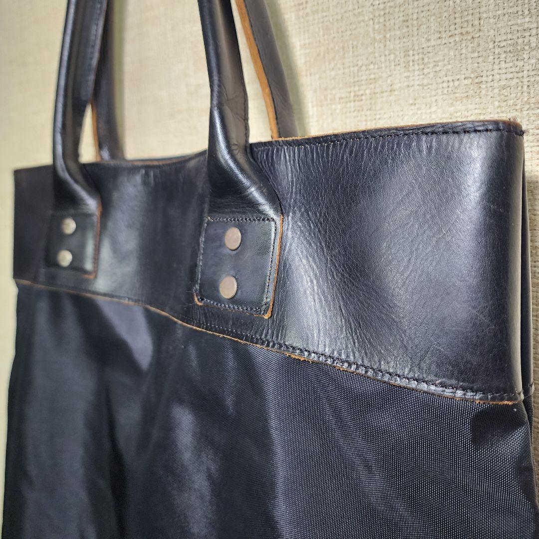 Yohji Yamamoto A.A.R ナイロン レザー トートバッグ A3可