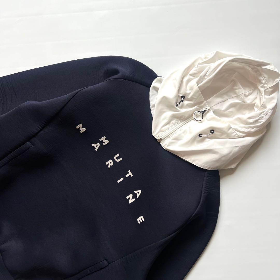 muta MARINE ムータマリン　ダンボールニット　ナイロン　切替　パーカー