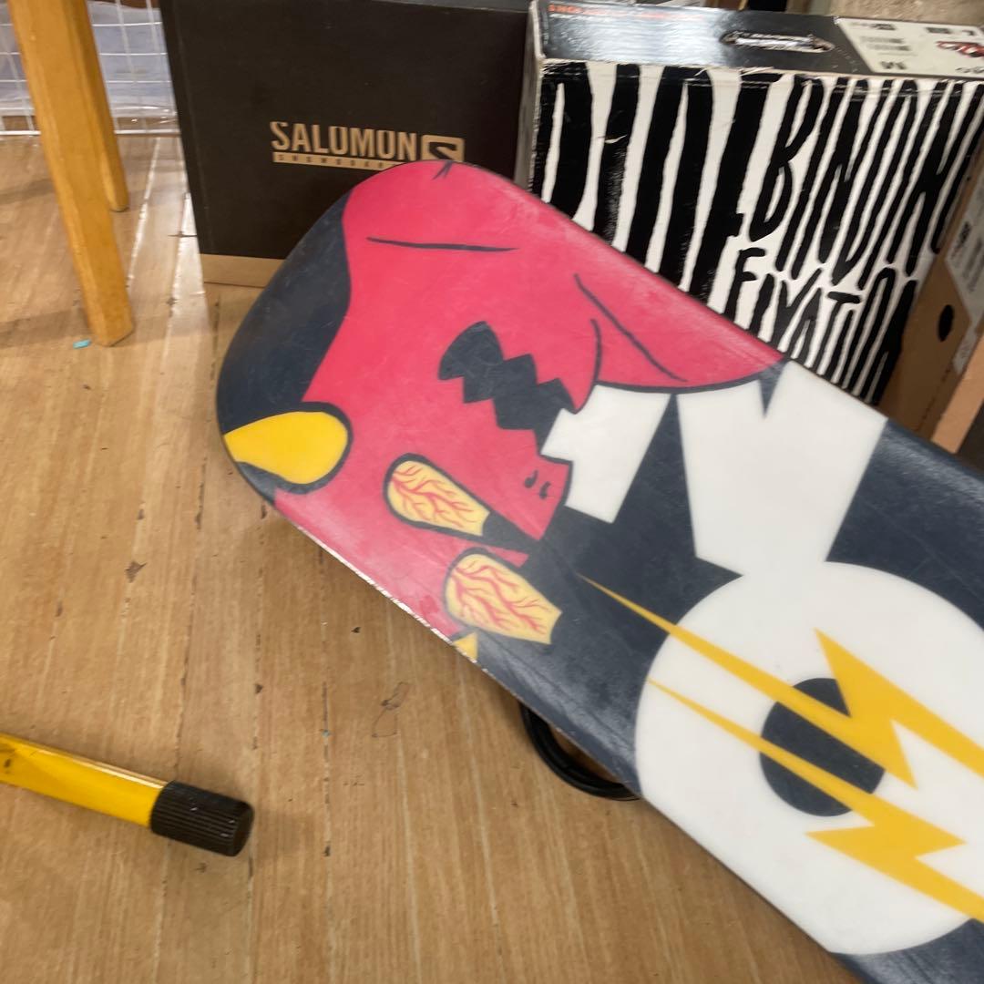 SALOMON×FLUX　サロモン　フラックスバインディング付スノーボードセット