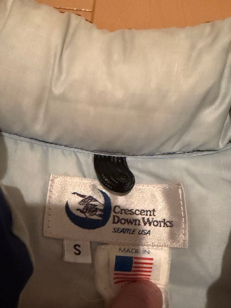 Crescent Down Works ネイビー ダウンベスト S