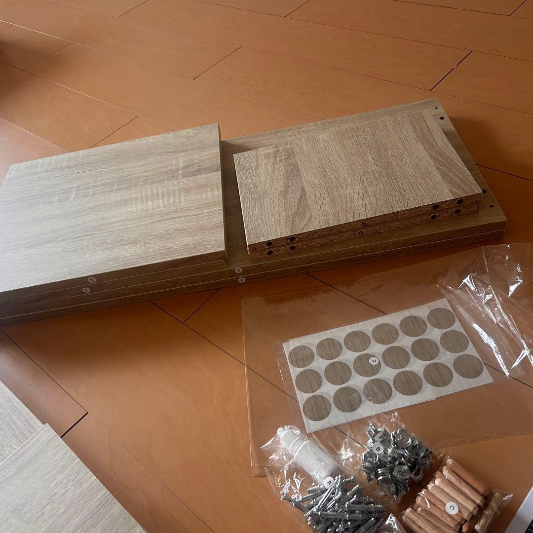 TVボード 2個組 伸縮テレビ台 ローボード オープンラック L字