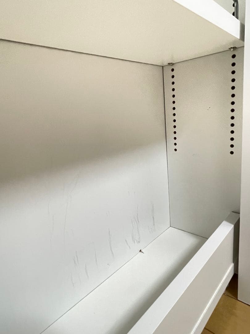 【ボックス付き収納ワゴン】リバーシブル(ホワイト/シルバー)ディノス